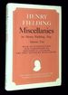 Miscellanies By Henry Fielding, Esq; Volume Two [This Volume Only! ]