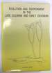 Evolution and Environment in the Late Silurian and Early Devonian: Proceedings of a Royal Society Discussion Meeting Held on 2 and 3 May, 1984