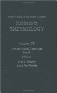 Immunochemical Techniques, Part B: Volume 73: Immunochemical Techniqies Part B