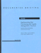 Implementing Best Purchasing and Supply Management Practices: Lessons from Innovative Commercial Firms