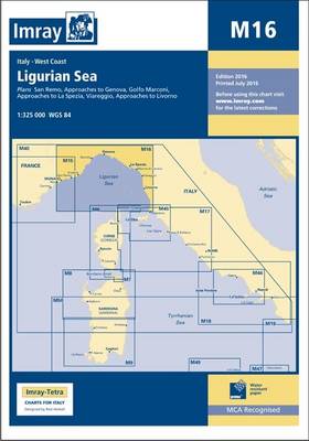 Imray Chart M16: Ligurian Sea - Imray