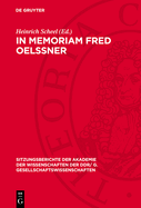 In memoriam Fred Oel?ner