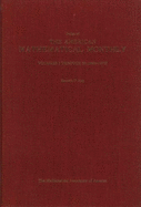 Index of the American Mathematical Monthly