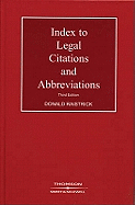 Index to legal citations and abbreviations