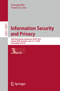 Information Security and Privacy: 29th Australasian Conference, ACISP 2024, Sydney, NSW, Australia, July 15-17, 2024, Proceedings, Part I