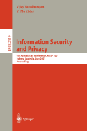 Information Security and Privacy: 6th Australasian Conference, Acisp 2001, Sydney, Australia, July 11-13, 2001. Proceedings