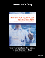Information Technology for Management: On-Demand Strategies for Performance, Growth and Sustainability, 11th Edition for Athabasca University Set