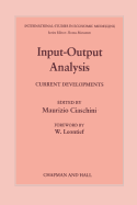 Input-Output Analysis: Current Developments