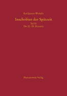 Inschriften Der Spatzeit II: Die 22. -24. Dynastie