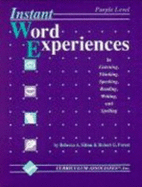 Instant Word Experiences Purple Level Isbn 1559156031
