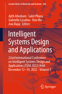 Intelligent Systems Design and Applications: 22nd International Conference on Intelligent Systems Design and Applications (ISDA 2022) Held December 12-14, 2022 - Volume 2