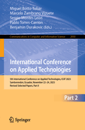 International Conference on Applied Technologies: 5th International Conference on Applied Technologies, ICAT 2023, Samborondon, Ecuador, November 22-24, 2023, Revised Selected Papers, Part II