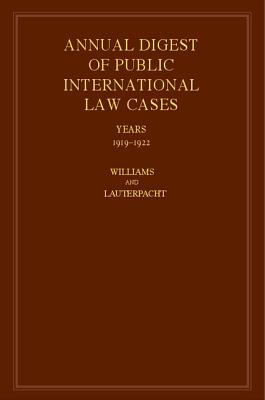 International Law Reports - Williams, John Fischer (Editor), and Lauterpacht, H (Editor)