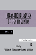 International Review of Sign Linguistics: Volume 1