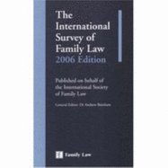 International Survey of Family Law 2006 - Bainham, Andrew, Dr. (Editor)