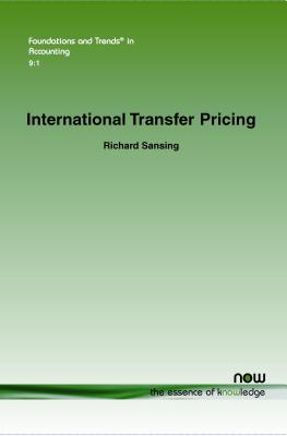 International Transfer Pricing - Sansing, Richard