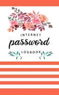 Internet Password Log Book: Personal Email Address Login Organizer Logbook with Alphabetical Tabs Order To Protect Websites Usernames, Passwords Keeper Notebook Pink Watercolor Flowers