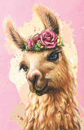 Internet Password Organizer: Artistic Portrait Of A Llama /Lama On A Pink Background (Discreet Password Journal)