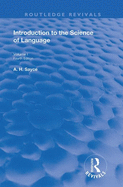 Introduction to the Science of Language: Vol 1