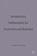 Introductory Mathematics for Economics and Business