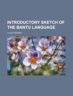 Introductory Sketch of the Bantu Language