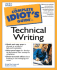 The Complete Idiots Guide to Technical Writing