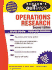 Schaum's Outline of Operations Research (Schaums' Business Economics)