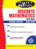 Theory and Problems of Discrete Mathematics (3rd Edition) (Schaum's Outline Series)