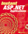 Instant Asp. Net Applications(With Cd)