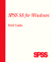 Spss 8.0 for Windows Brief Guide