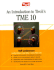 An Introduction to Tivoli*S Tme 10