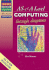 Advanced Level Computing Through Diagrams (Oxford Revision Guides)