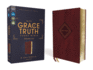 The Grace and Truth Study Bible: New International Version, Personal Size, Leathersoft, Burgundy, Red Letter, Comfort Print