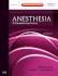 Anesthesia: a Comprehensive Review: Expert Consult: Online and Print