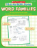 Word Families: 50 Cloze-Format Practice Pages That Target and Teach the Top 50 Word Families, Grades K-2 (Fill-in-the-Blank Stories)