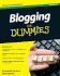 Blogging for Dummies