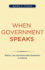 When Government Speaks; Politics, Law, and Government Expression in America