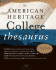 The American Heritage College Thesaurus