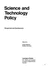 Policy Studies Organization Series: Science and Technology Policy: Perspectives and Developments (Volume 14)