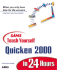 Sams Teach Yourself Quicken 2000 in 24 Hours (Sams Teach Yourself in 24 Hours Series)