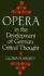 Opera in the Development of German Critical Thought