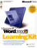 Microsoft Word 2000 Learning Kit (Eu-Step By Step)