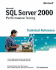 Microsoft Sql Server 2000 Performance Tuning Technical Reference