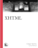 Xhtml (Landmark (New Riders))