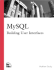 Mysql: Building User Interfaces