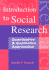 Introduction to Social Research: Quantitative and Qualitative Approaches