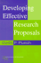 Developing Effective Research Proposals (Essential Resource Books for Social Research)