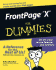 Front Page 2003 for Dummies