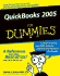 Quickbooks 2005 for Dummies