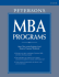 Peterson's Mba Programs 2008